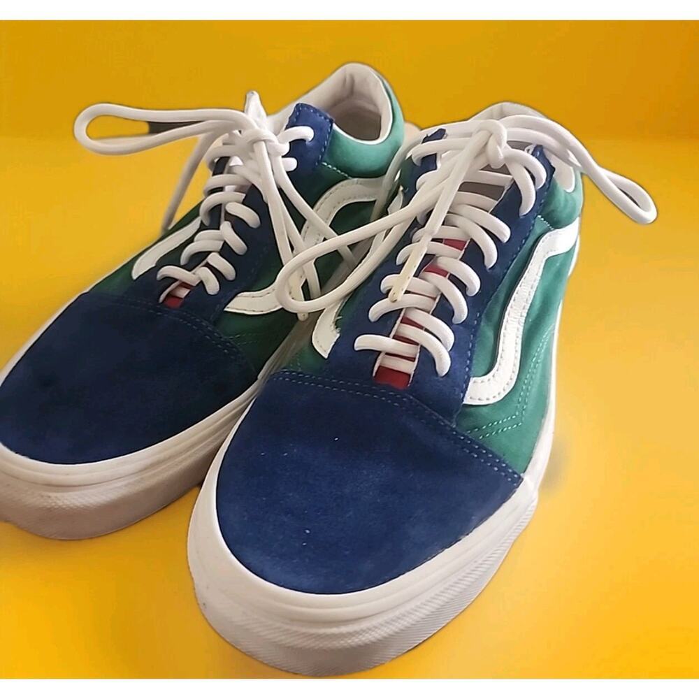 Vans Multcolor Shoes Sneakers Womens Size 9 Colorblock Skater Skateboard Nice